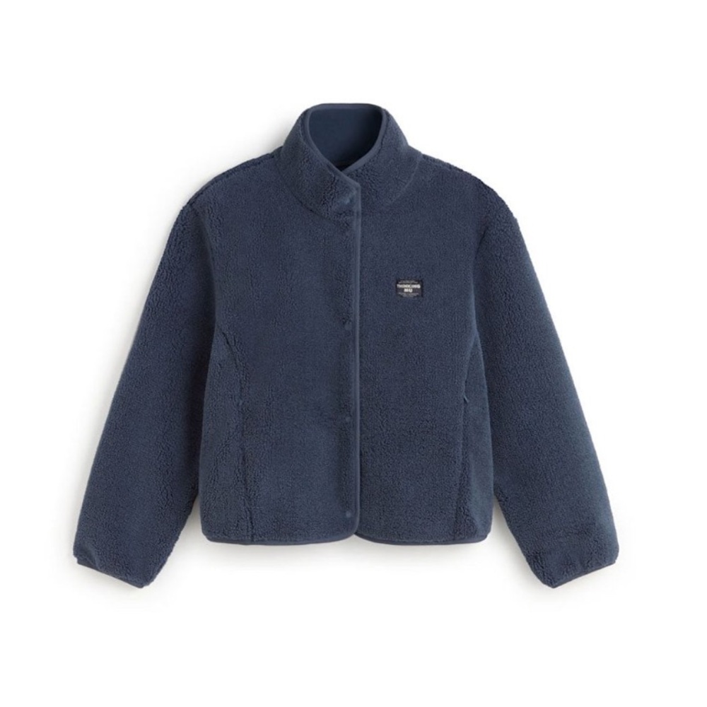 Kourtney Fleece Blue Jacket Thinking Mu S